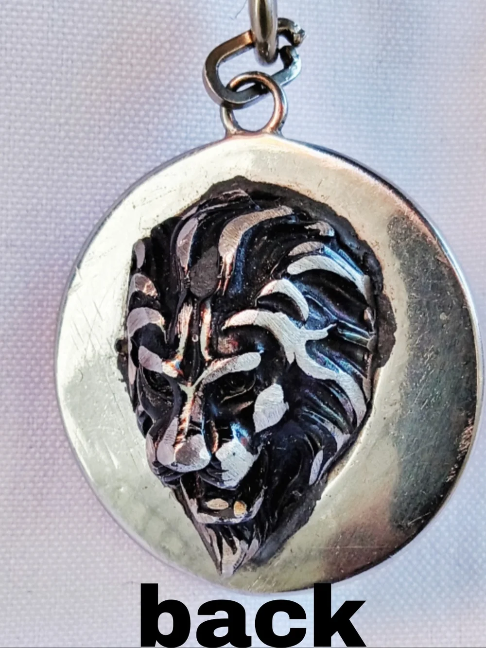 LEO by Dannys Chainz All Stainless Steel Lionhead Link Necklace.